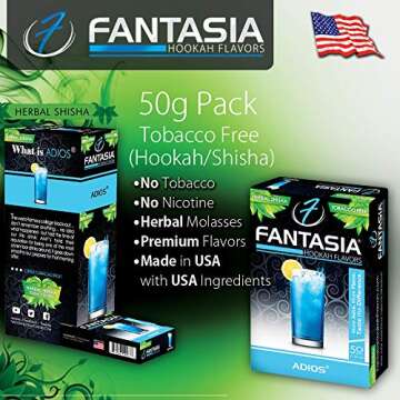 Fantasia Nicotine-Free Hookah Flavors - Fruit Variety Pack