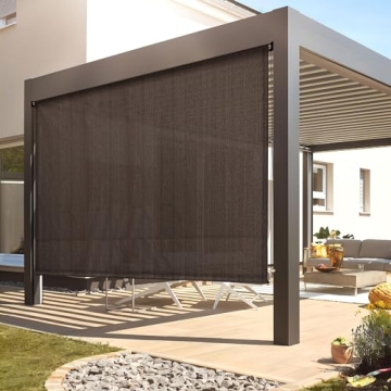 DIFY Outdoor Roller Shade Blinds Roll Up Shade for Patio - 7 x 8FT