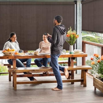 DIFY Outdoor Roller Shade Blinds for Patios and Decks