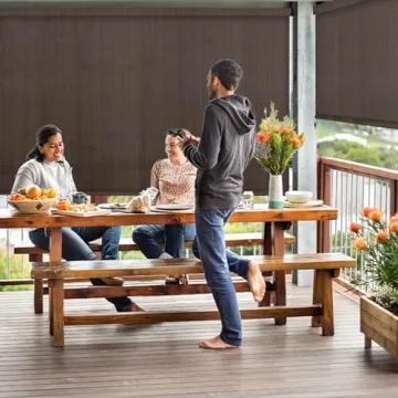 DIFY Outdoor Roller Shade Blinds for Patios and Decks