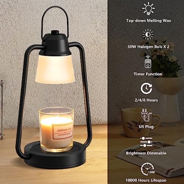 MAOYUE Dimmable Candle Warmer Lamp with Timer