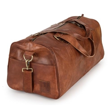 Berliner Bags Vintage Genuine Leather Duffle Bag Oslo for Travel or the Gym, Weekender, Travel Bag, ...