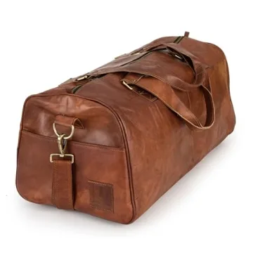 Berliner Bags Vintage Genuine Leather Duffle Bag Oslo for Travel or the Gym, Weekender, Travel Bag, ...