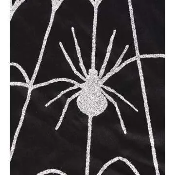 Stylish Spider Web Costume Poncho Set for Women