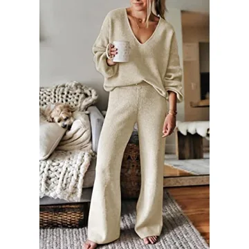 Viottiset Women's Casual Knit Lounge Set - Comfortable Style