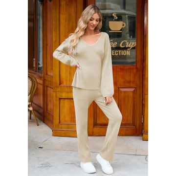 Viottiset Women's Casual Knit Lounge Set - Comfortable Style