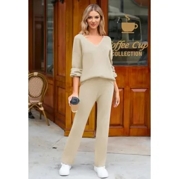 Viottiset Women's Casual Knit Lounge Set - Comfortable Style