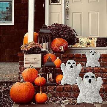 Cute Ghost Pillow, Ghost Shaped Plush Pillow, Halloween Throw Pillows Decorative Spooky Pillows, Halloween Ghost Pillow, Ghost Stuffed Animal for Sofa Bed Couch Holiday Party Children Gift-15.7 in