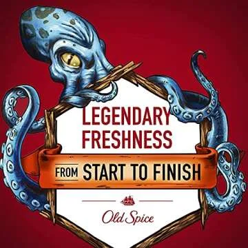 Old Spice Krakengard Scent Body Wash Pack of 4, Citrus Fresh