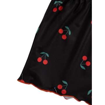 SweatyRocks Women's Summer Strawberry Print Cami Top and Shorts Sleepwear Pajamas Set