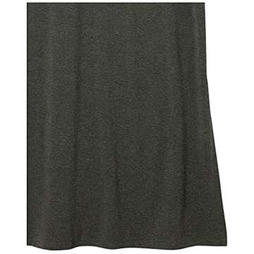 Amazon Essentials Women's Jersey Sleeveless Mock Neck Maxi Dress (Previously Daily Ritual), Charcoal Heather, Large