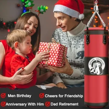 Vkahaak 4ft Punching Bag Set with Boxing Gloves Home Gym