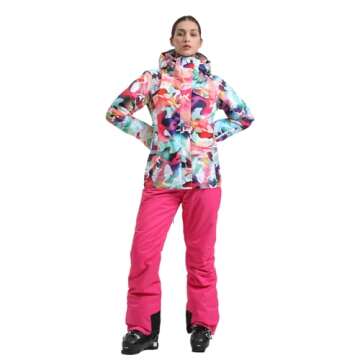 Stylish GSOU SNOW Ski Jacket & Pants Set for Women