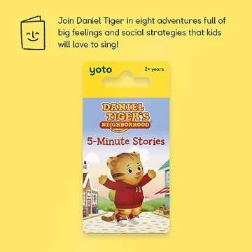 Yoto Daniel Tiger’s Neighborhood 5-Minute Stories – Kids Audio Card for Use with Player & Mini A...