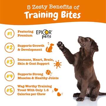 Zesty Paws Training Treats for Dogs & Puppies - Healthy Dog Treats for Hip, Joint & Muscle Health - Puppy Training Treats - for All Breeds and Ages - Dog Treats for Training - Bacon Flavor - 12oz