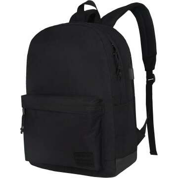 Stylish USB Charging Laptop Backpack for School