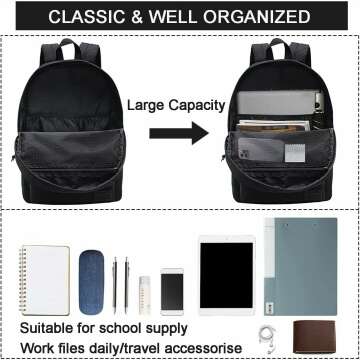 Stylish USB Charging Laptop Backpack for School