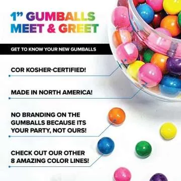 Candy Envy - Shimmer Gold 1" Gumballs - 2lb Bag – NEW & IMPROVED FLAVOR - Approximately 113 Gumballs Per Bag - North American Made & Kosher Certified