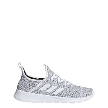 adidas Women's Cloud foam Pure Running Shoe, White/White/Black, 7 Medium US