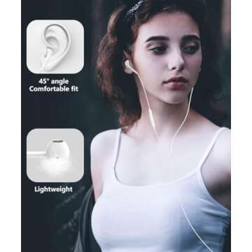 Wired Earphones for iPhone with Lightning Connector