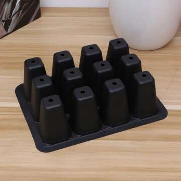 Trays Seed Starter Tray: 5-Pack Plant Starter Kit with Dome and Base Mini Propagator Plant Greenhouse Grow Kit for Growing Starting