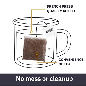 Wildland Coffee | Medium Roast 10 Pack | Single Serve Coffee Bag | Strong Bold Flavor | Travel & Camping Size | Tea Bag Style Coffee | Steepable