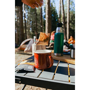 Wildland Coffee | Medium Roast 10 Pack | Single Serve Coffee Bag | Strong Bold Flavor | Travel & Camping Size | Tea Bag Style Coffee | Steepable