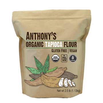 Anthony's Organic Tapioca Flour, Gluten-Free & Non-GMO 2.5 lb