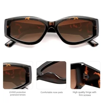 SOJOS Trendy Polarized Cat Eye Sunglasses for Everyone