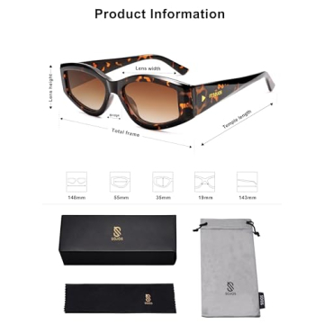 SOJOS Trendy Polarized Cat Eye Sunglasses for Everyone