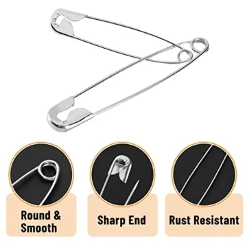 Mr. Pen Safety Pins Assortment - 300 Pack, Versatile Sizes