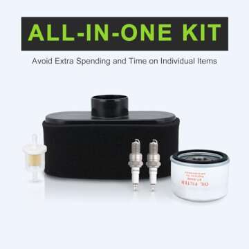 Harbot FR691V FR730V Tune Up Kit Oil Change Kit for Kawasaki FR651V FR730V FS481V FS541V FS600V FS651V FS691V FS730V Engine Replace 11013-7049 11013-0752 11013-7047 Air Filter 49065-7007 Oil Filter