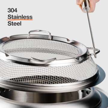 Solo Stove Bonfire Shield - Ultimate Stainless Steel Fire Safety