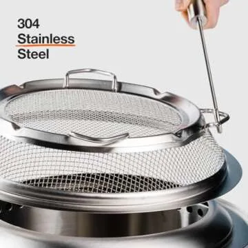 Solo Stove Bonfire Shield - Ultimate Stainless Steel Fire Safety
