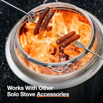Solo Stove Bonfire Shield - Ultimate Stainless Steel Fire Safety