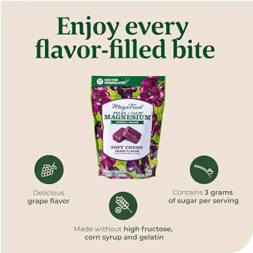 MegaFood Relax + Calm Magnesium Strawberry Soft Chews