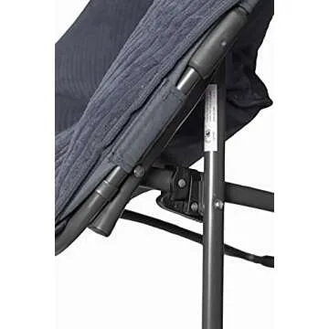 Zenithen Limited Hexagon Portable Durable Folding Comfortable Metal Frame Dish Chair for Gaming, Bedrooms, Dorm Rooms, and Living Rooms, Gray Corduroy (Pack of 2)