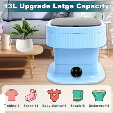 Mini Portable Washing Machine for Travel & Home