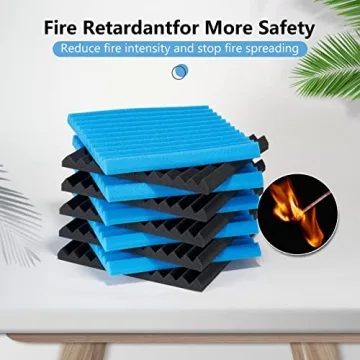 Premium 50 Pack Acoustic Foam Panels for Superior Soundproofing