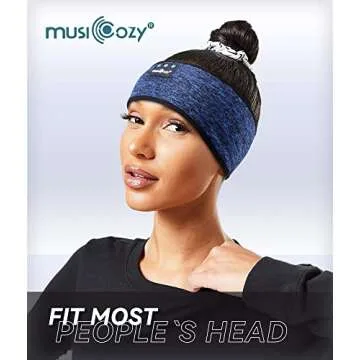 MUSICOZY Bluetooth 5.4 Sleep Headphones, Wireless Headband with HD Stereo Speakers for Running, Workout, Yoga, and Sleep for Men & Women
