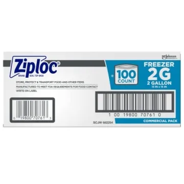Ziploc Professional Freezer Bags 2 Gallon Double Zipper
