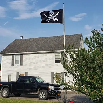 HOHAJIU Pirate Flag - Durable 3 X 5 Ft for Parties