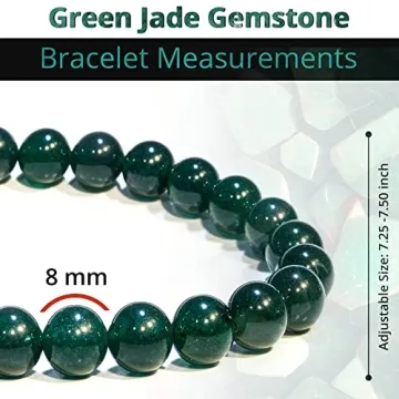 Natural Green Jade Bracelet - Chic Healing Gemstone Accessory
