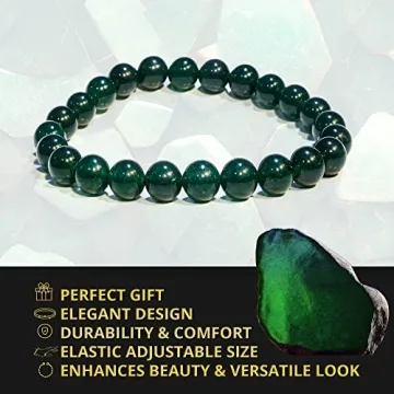 Natural Green Jade Bracelet - Chic Healing Gemstone Accessory