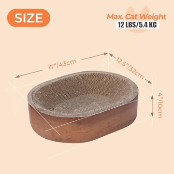 ComSaf Cat Scratcher Bed for Happy Indoor Cats