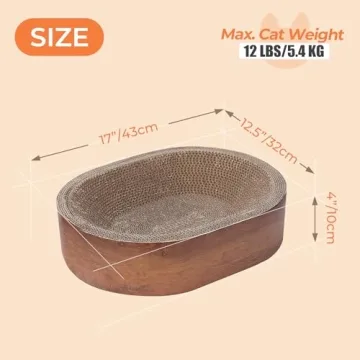 ComSaf Cat Scratcher Bed for Happy Indoor Cats