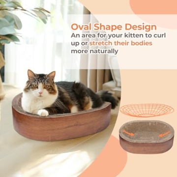 ComSaf Cat Scratcher Bed for Happy Indoor Cats