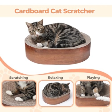 ComSaf Cat Scratcher Bed for Happy Indoor Cats