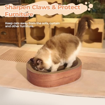 ComSaf Cat Scratcher Bed for Happy Indoor Cats