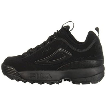 Fila Disruptor II Kids Sneaker Triple Black Size 4.5 M US
